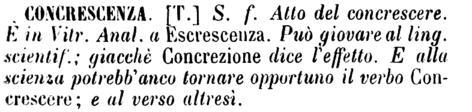 concrescenza